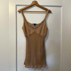 SALE! TODAY ONLY!! Vintage Y2K crochet beaded boho top ☀️